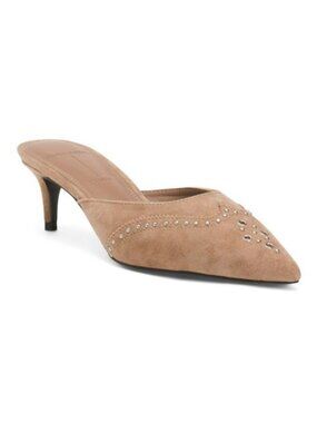 BLACK SUEDE STUDIO Made In Brazil Suede Missy Western Heeled Mules